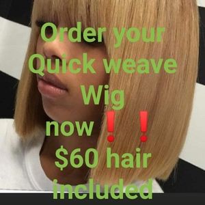 Quickweave wig